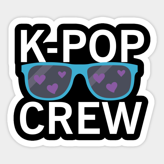 Kpop Crew Korean Hangul  Seoul  Kpop Naklejka TeePublic PL